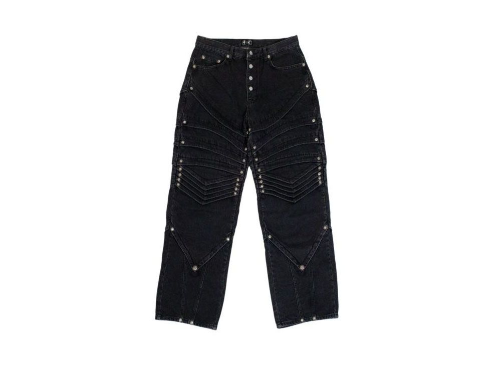 THUG CLUB Full Stud Knight Denim Pants 
