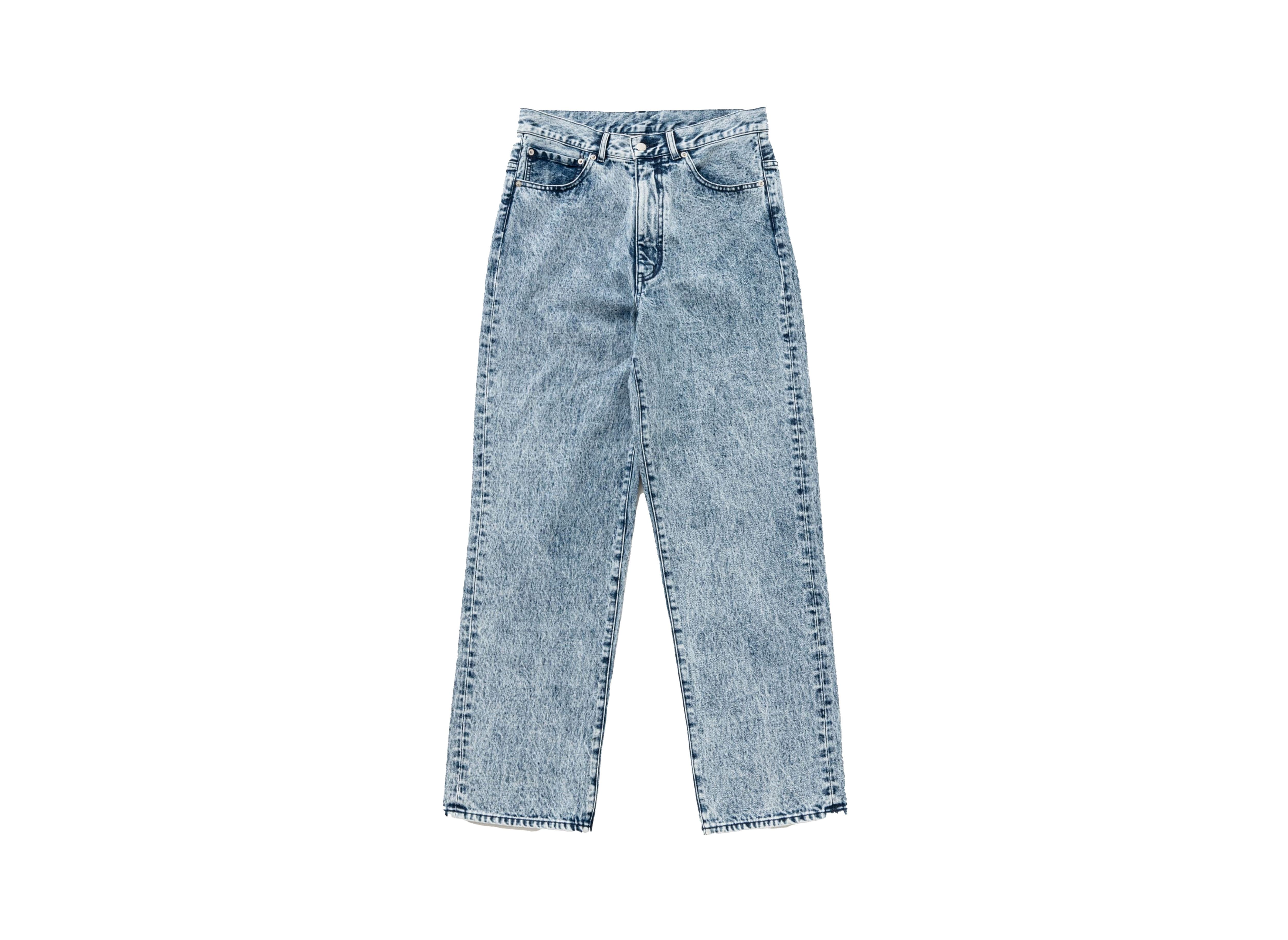 TTT MSW Washed Denim Straight Pants 