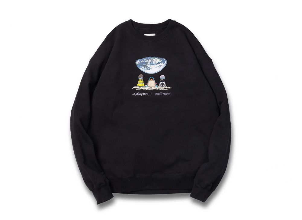 トップス Vaultroom NIXIE TUBE CREWNECK / BLACK L VAULTROOM NIXIE TUBE CREWNECK BLACK L