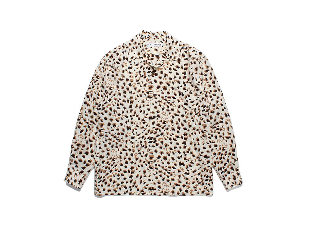 WACKOMARIA pre LEOPARD OPEN COLLAR SHIRT
