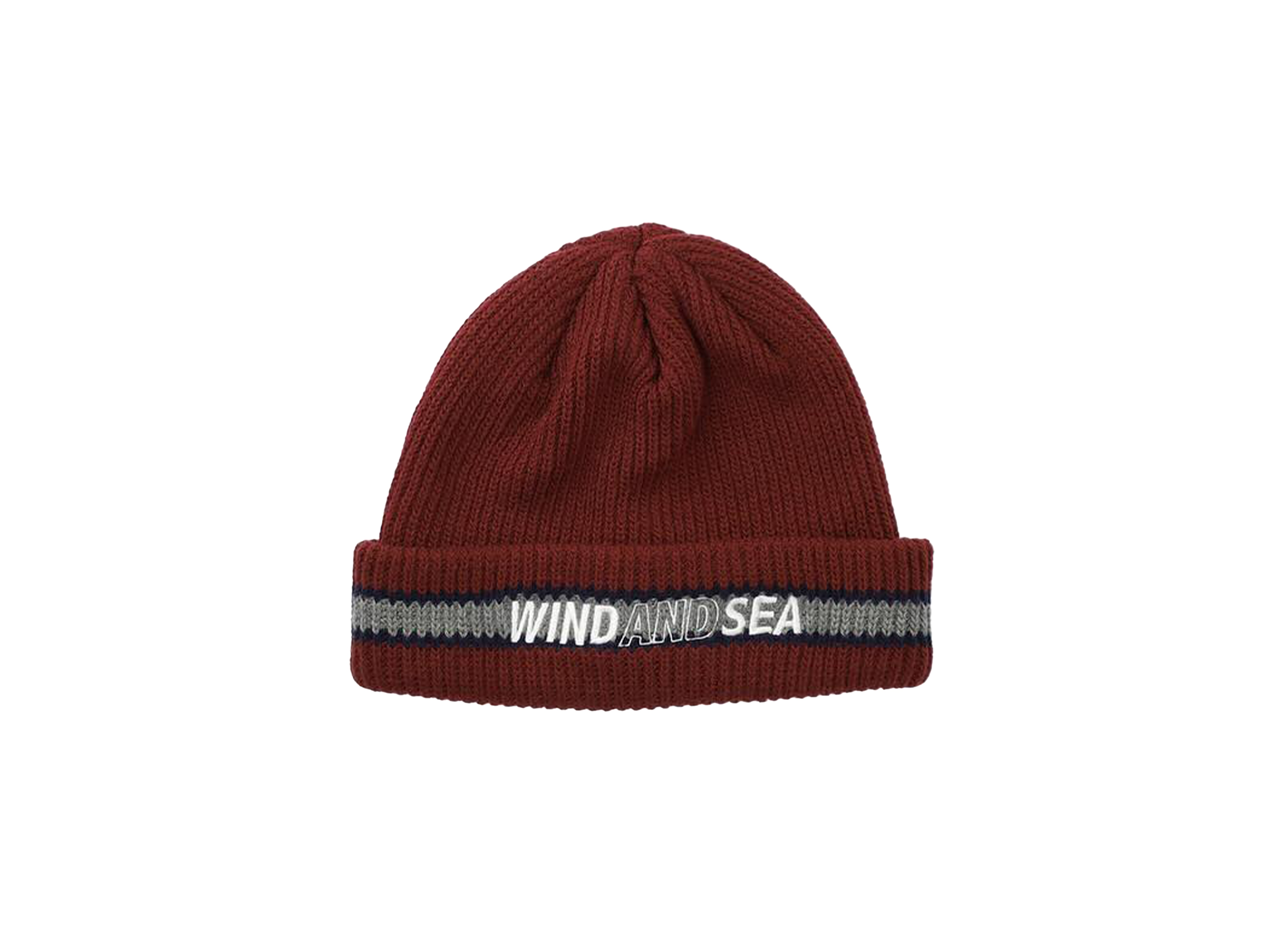 WIND AND SEA Logo Line Knit Cap "Wine" SNKRDUNK