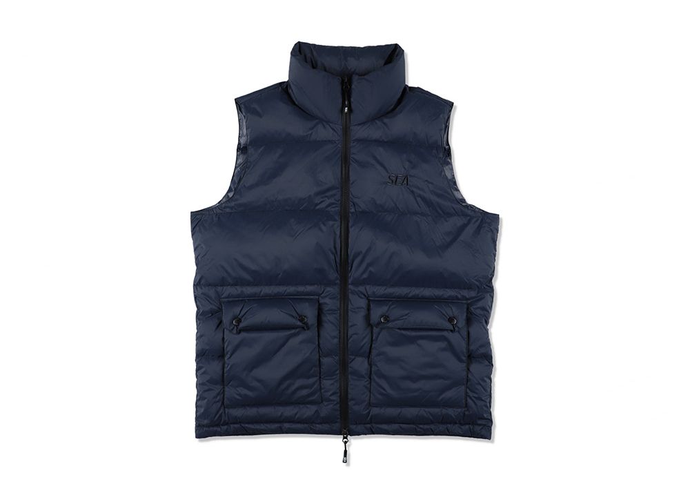 ジャケット・アウター WIND AND SEA x TAION Volume Down Vest Unisex Military V-Neck W-Zip Down Vest (Soft Shell) – TAION US