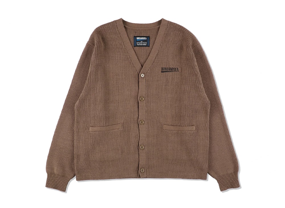 WIND AND SEA Fishnet Recycled Nylon Knit Cardigan 