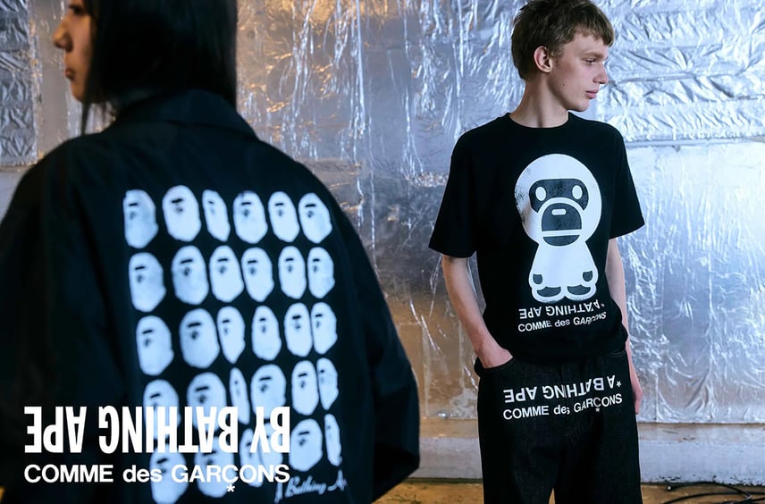 BAPE®︎ × COMME des GARCONS Capsule collectionが4/29より発売!ポップアート風の限定アイテムが多数ラインナップ