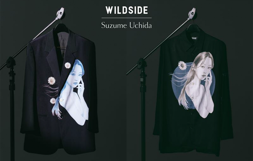WILDSIDE 原宿店2周年を記念して、内田すずめの美人画を採用した新作コレクションが登場