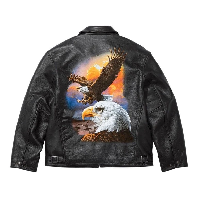Supreme/MM6 Maison Margiela Schott Eagle Leather Jacket