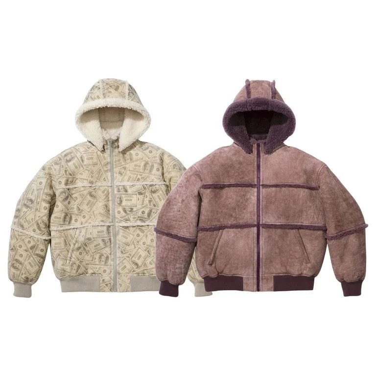 Supreme/MM6 Maison Margiela Hooded Shearling Bomber Jacket