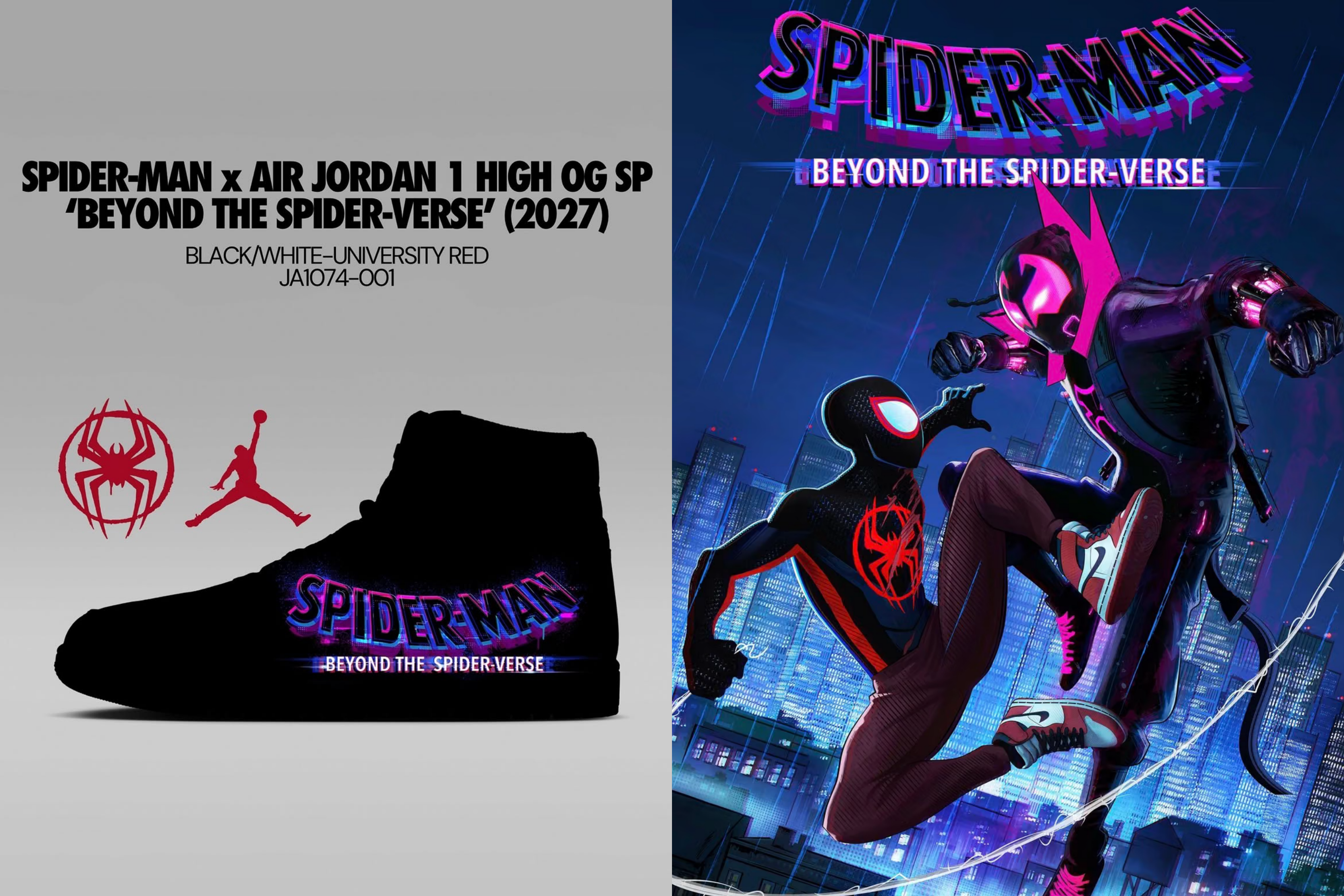 最新リーク|Spider-Man Beyond The Spider-Verse × Nike Air Jordan 1 High OG SP "Multi-Color"|抽選/販売/定価情報