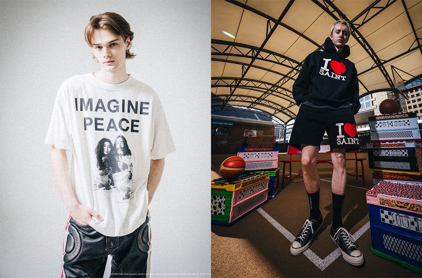 SAINT Mxxxxxx 26SS 第5弾が3/20より発売!ジョン・レノンやジェイミー・リード、ベルベルジンのスペシャルピースが登場