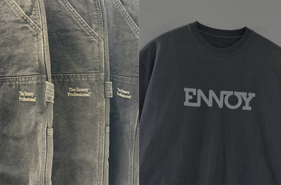 ENNOYの最新アイテム「DOUBLE KNEE SHORTS」と「ELECTRIC LOGO FADE T-SHIRT」が近日リリースか?