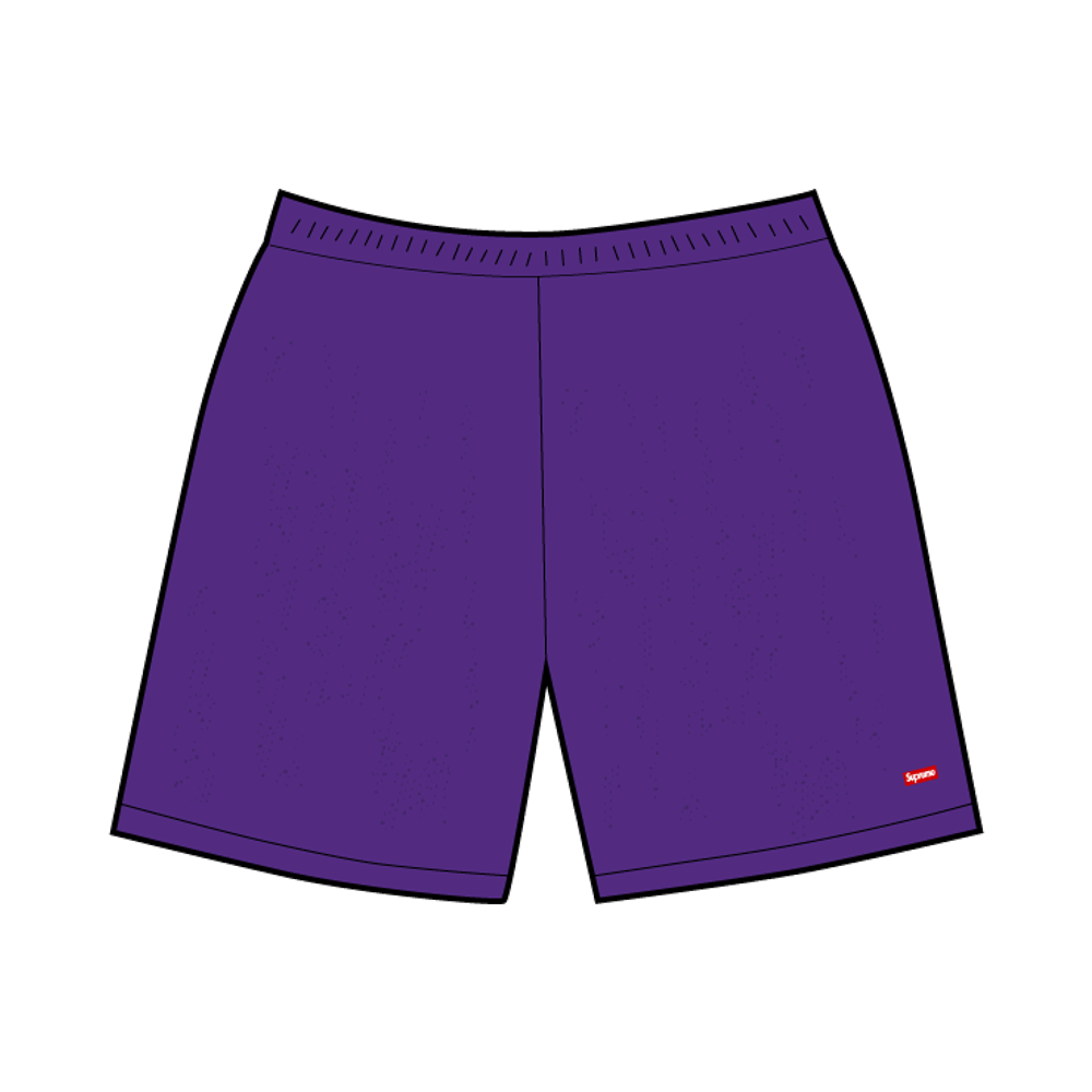 Supreme Small Box Baggy Mesh Short "Purple"