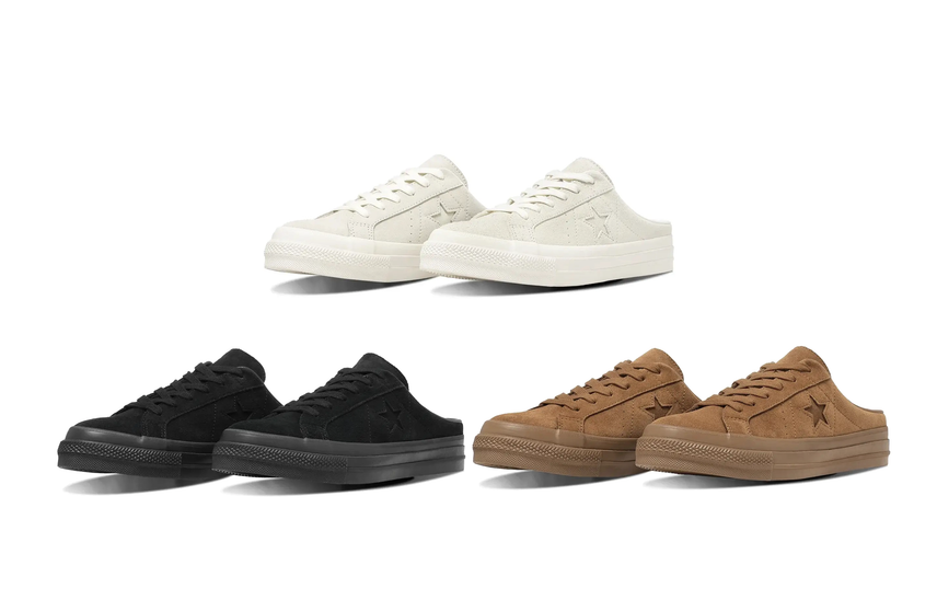 5/15発売|CONVERSE ONE STAR SUEDE MULE 3colors|抽選/販売/定価情報