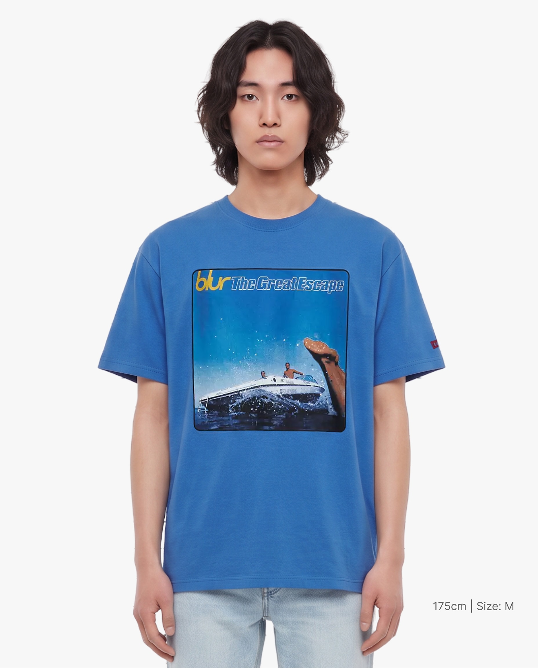 美品　リーバイス　ブラー　Blur Great Escape　Tシャツ 青　XL Levi's x Blur The Great Escape Graphic T-shirt 