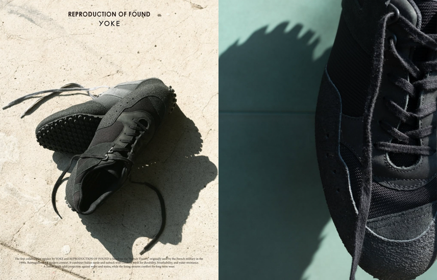 4/11発売|REPRODUCTION OF FOUND × YOKE Spring Summer 2026 Collaboration"French Military Trainer"|抽選/販売/定価情報