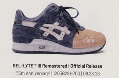 最新リーク|KITH × Asics Gel-Lyte 3 Remastered "Salmon Toe"|抽選/販売/定価情報