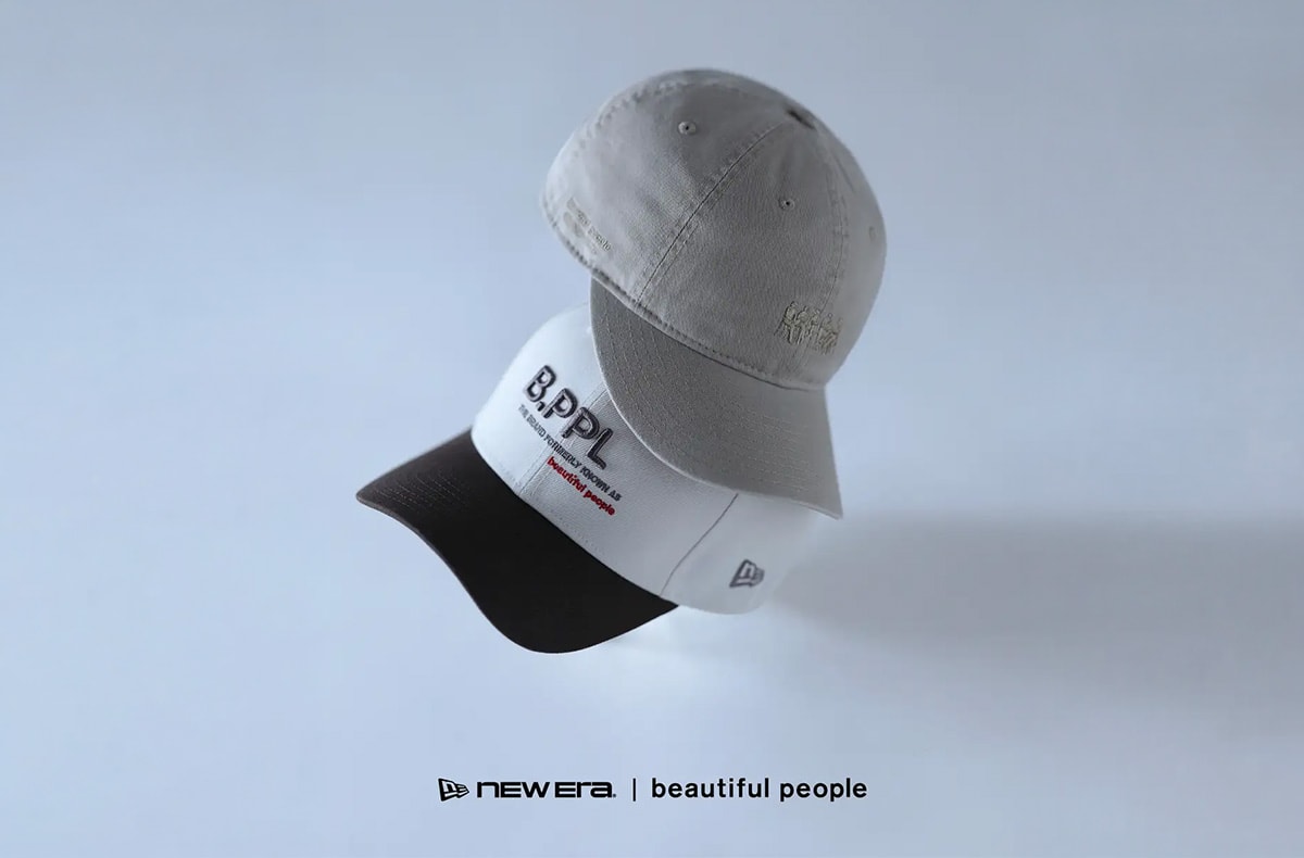 beautiful peopleとNew Era®の初コラボコレクションが5/22より発売!フロントパネルの繊細なオリジナル刺繍に注目