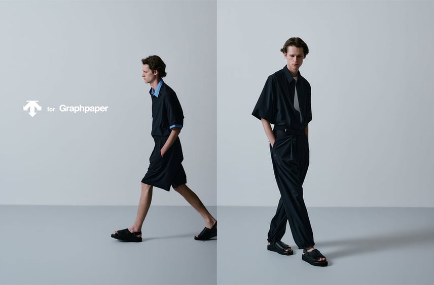 DESCENTE for Graphpaperが4/29発売!機能美とミニマリズムが融合したアイテム3型がラインナップ