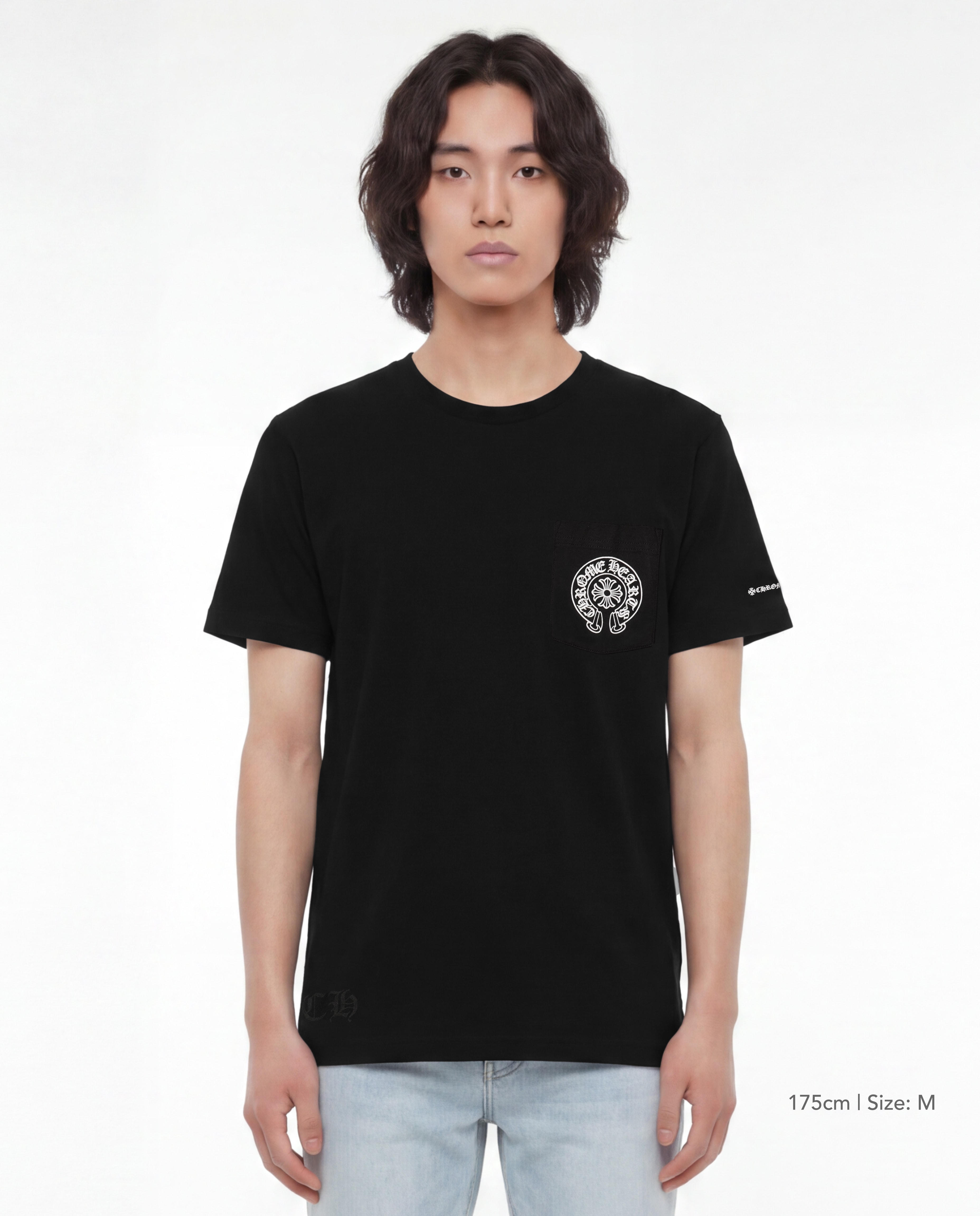 クロムハーツ ホースシューロゴ ポケットTシャツ 
