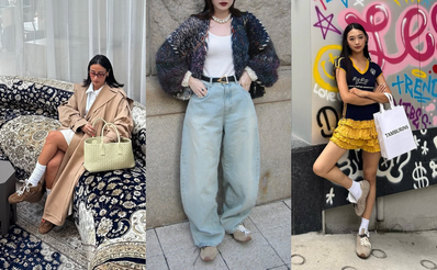 薄底スニーカートレンドの立役者。ミュウミュウ × ニューバランスのコラボスニーカーで作る、ウィメンズコーデ5選