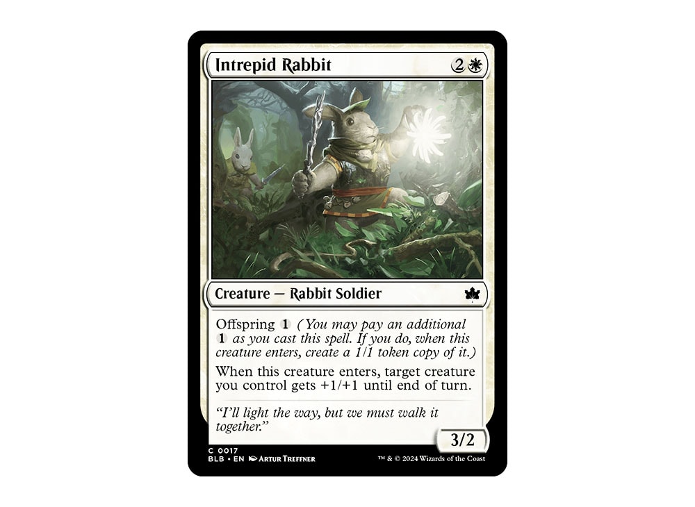 Intrepid Rabbit C :Foil [BLB 0017] [EN](Bloomburrow) | SNKRDUNK