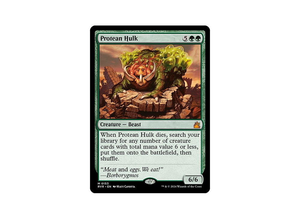 MTG PROTEAN HULK - PLAYED/ROVINATA MOLE PROTEIFORME - DIS - MAGIC