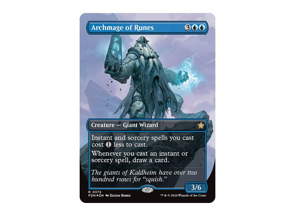 Archmage of Runes R :Foil [FDN 0372] [EN](Foundations) | SNKRDUNK