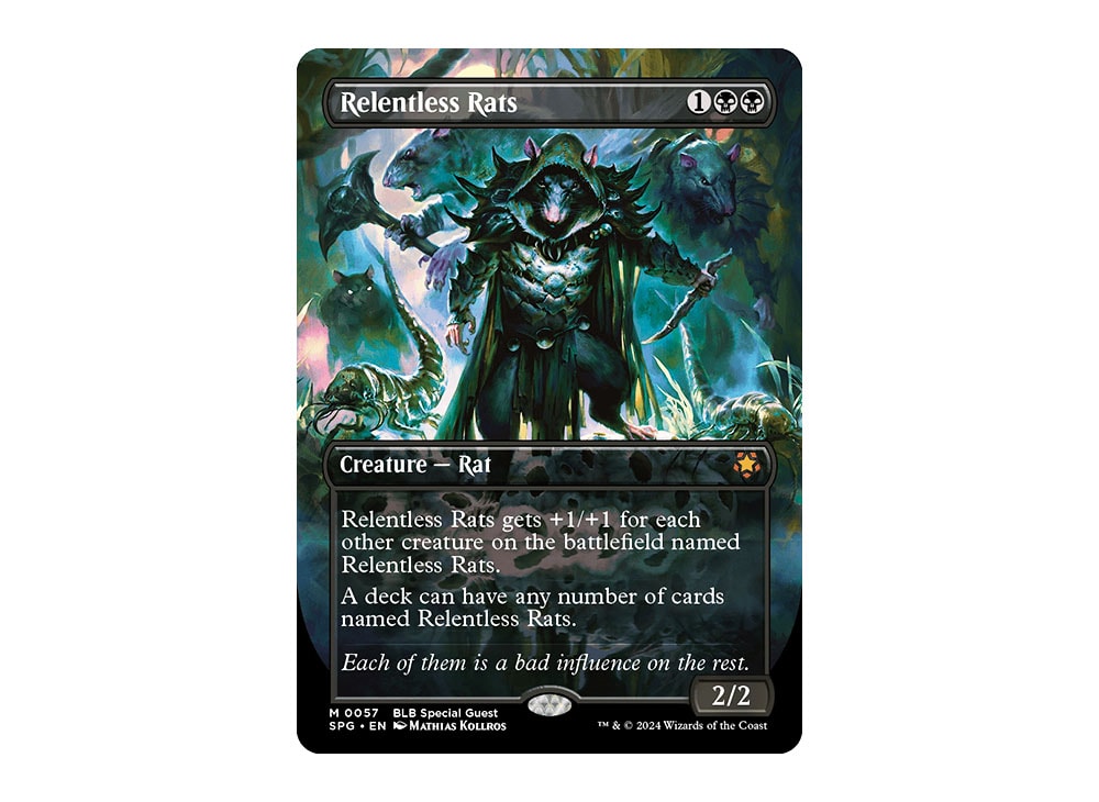 Relentless Rats M :Foil :Borderless [SPG 0057] [EN](Bloomburrow) | SNKRDUNK