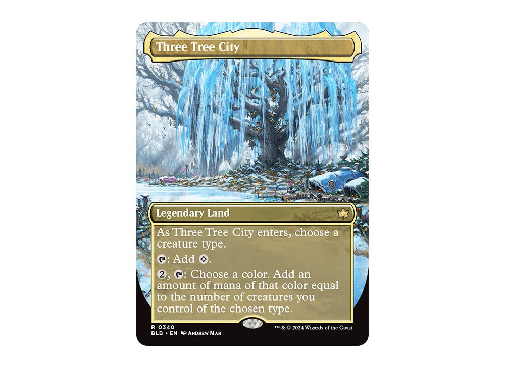 Three Tree City (Winter) R :Foil :Borderless [BLB 0340] [EN ...