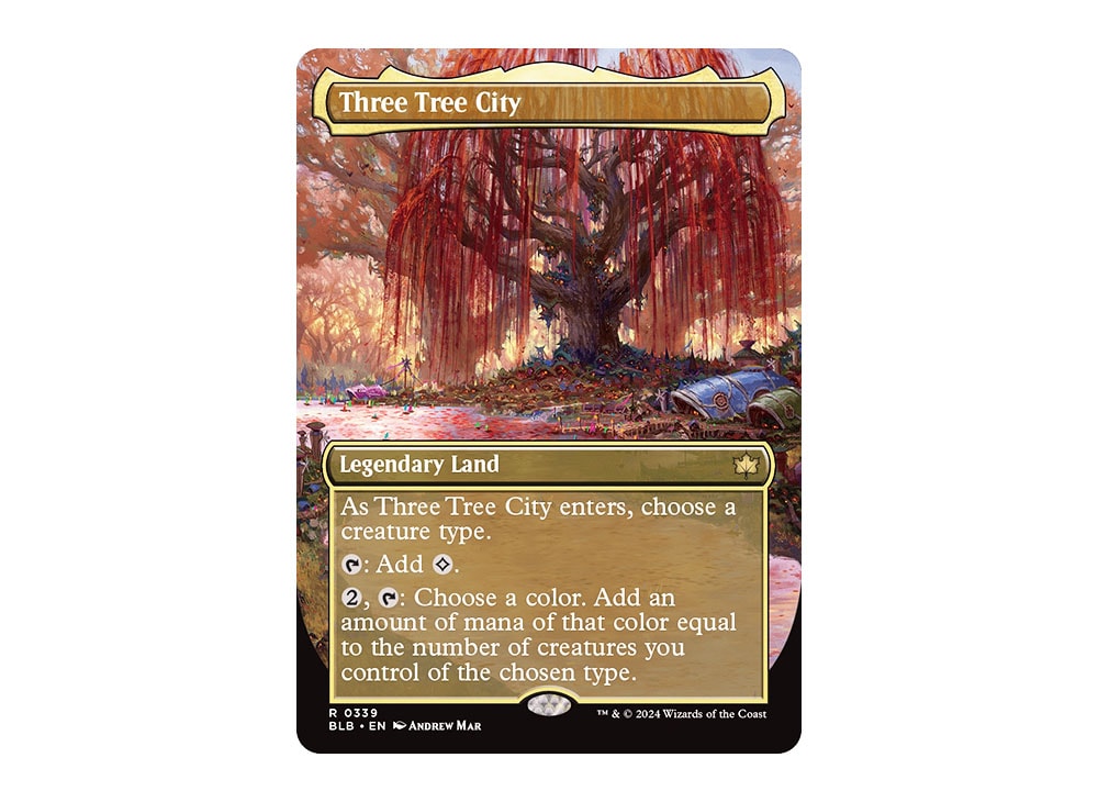 Three Tree City (BLB-339) - rare (Borderless) - Foil main image 0