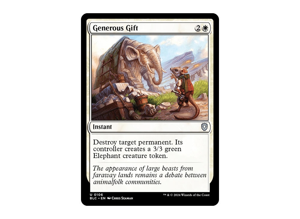 Generous Gift U [BLC 0106] [EN](Bloomburrow) | SNKRDUNK