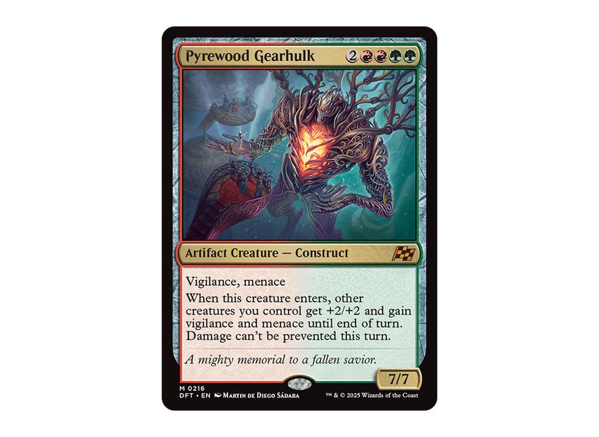 Pyrewood Gearhulk M Foil DFT 0216 EN Aetherdrift SNKRDUNK pyrewood-gearhulk-m-foil-dft-0216-en-aetherdrift-snkrdunk
