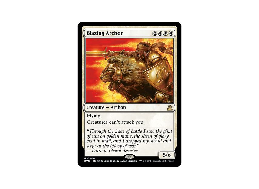 Magic The Gathering - Blazing Archon - Arconte Sfavillante - Ravnica: City of Guilds Magic The Gathering - Blazing Archon - Arconte Sfavillante - Ravnica: City of Guilds