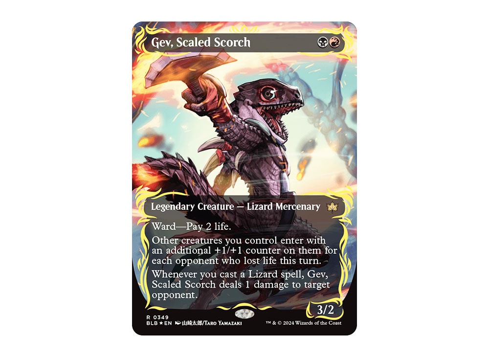 Gev Scaled Scorch R :Foil :Borderless [BLB 0349] [EN](Bloomburrow ...