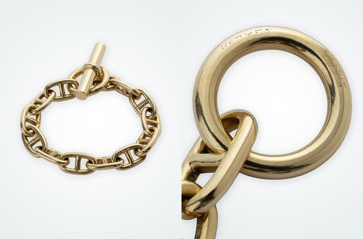 hermes-chaine-d-ancre-yellow-gold-bracelet-gm13-1970s