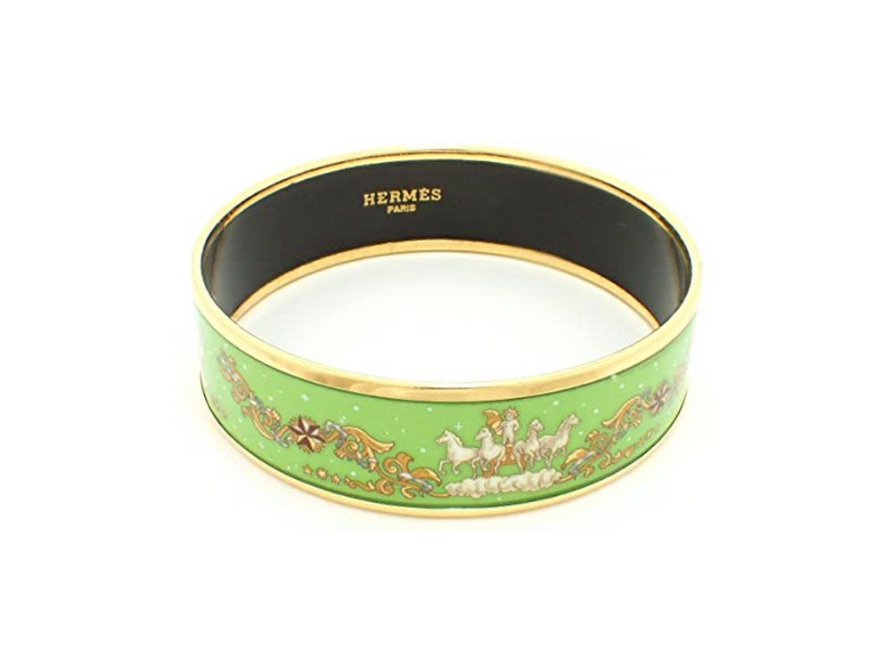 【綺麗★】HERMES エルメス エマイユPM バングル マルチカラー レディース 4job794エルメス バングル⁄エマイユPM⁄GPメッキ⁄ゴールド⁄マルチ