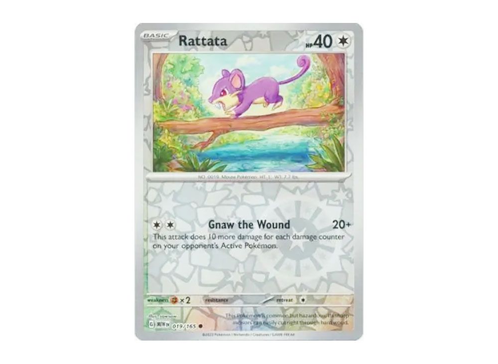 Rattata C :Reverse Holo [MEW EN 019/165](Scarlet & Violet 