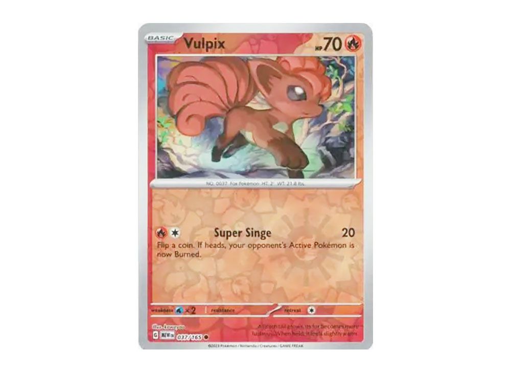 Vulpix C :Reverse Holo [MEW EN 037/165](Scarlet & Violet 