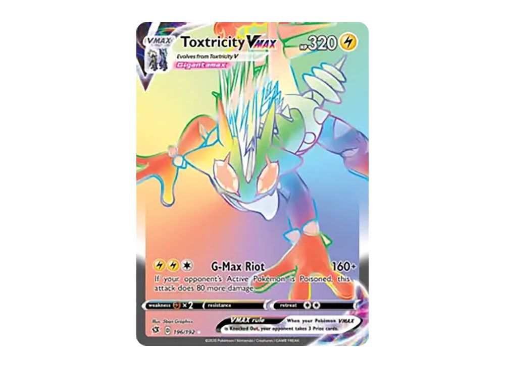 Toxtricity (069/192) [Sword & Shield: Rebel Clash] Pokemon Trading Card  Game 071/192 Toxtricity VMAX : Rare Ultra Card ...