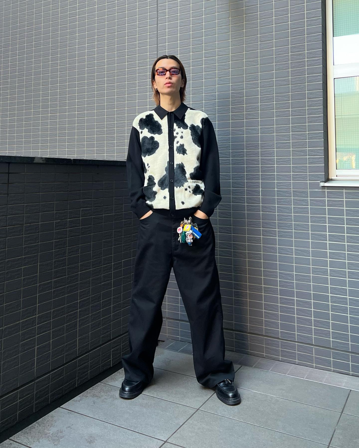 Supreme Cow Print Cardigan 