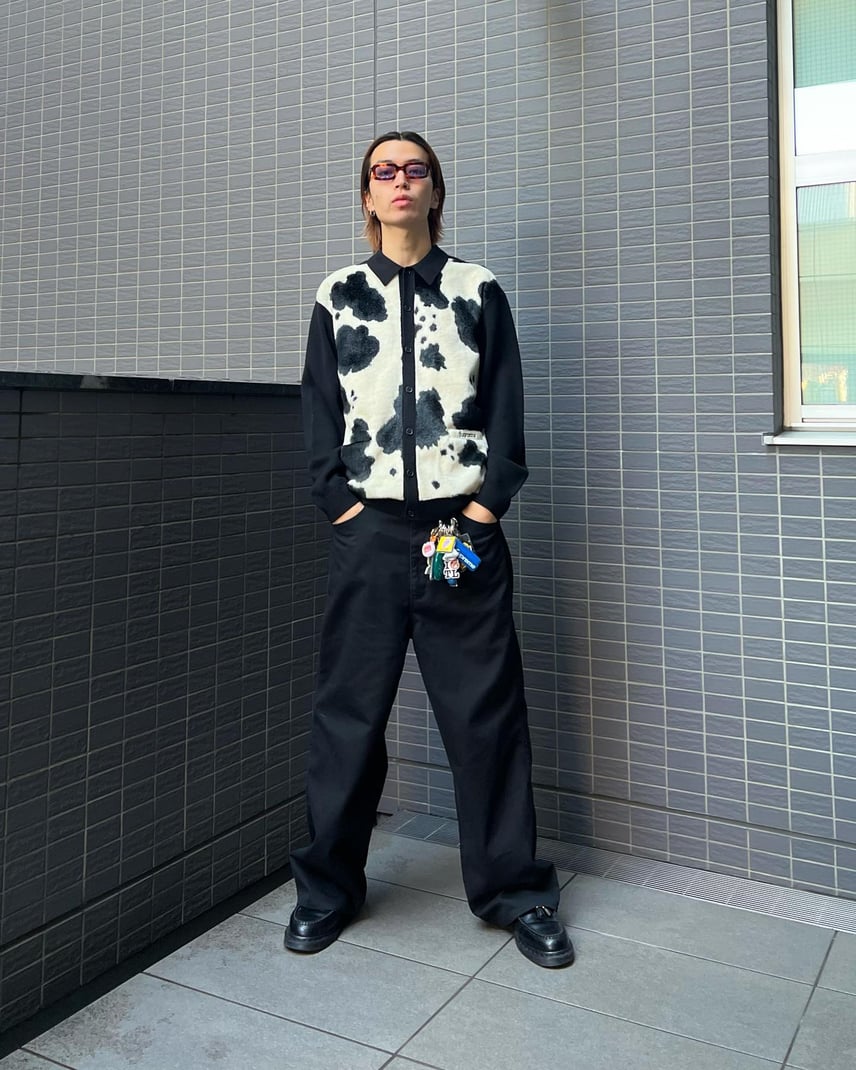 Supreme Cow Print Cardigan Supreme Cow Print Cardigan