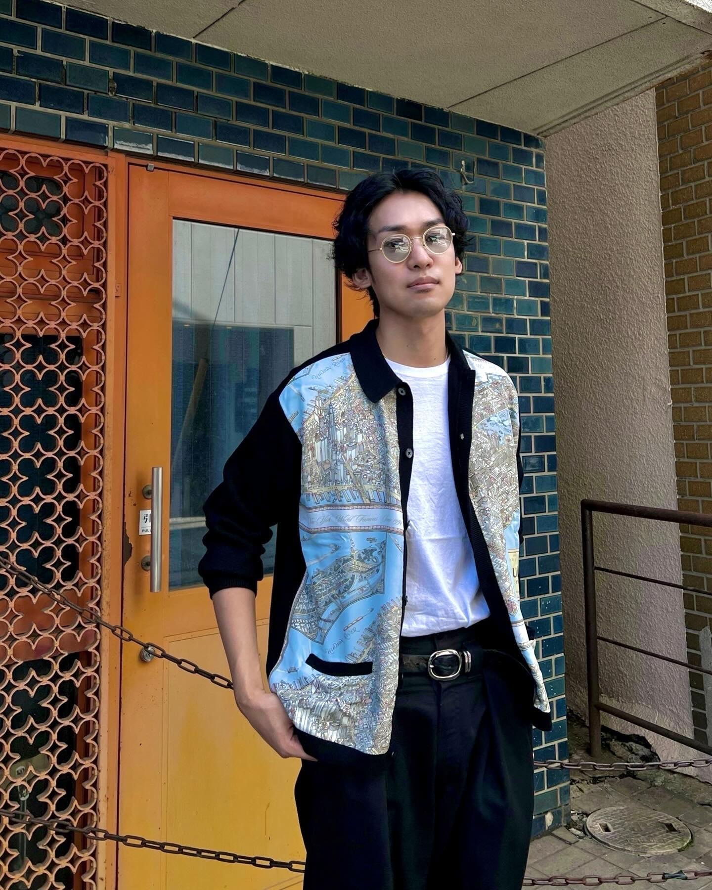 Supreme Silk Map Cardigan 