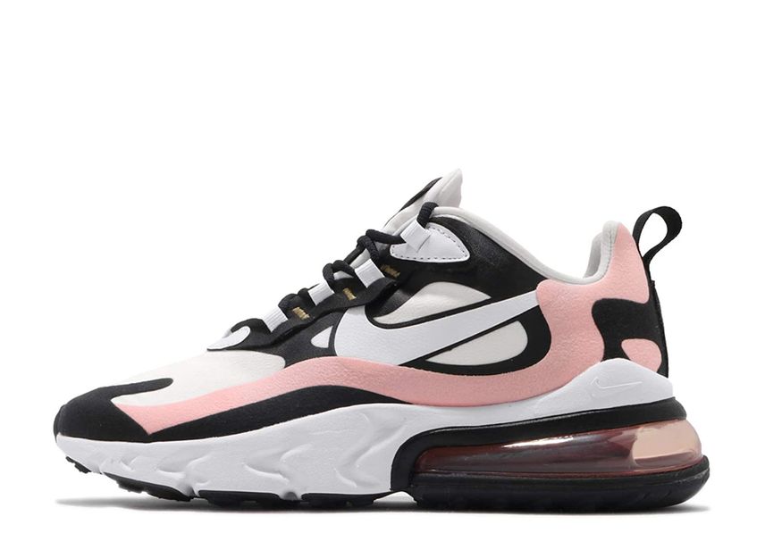 Nike air max 270 react black white bleached coral Clearance