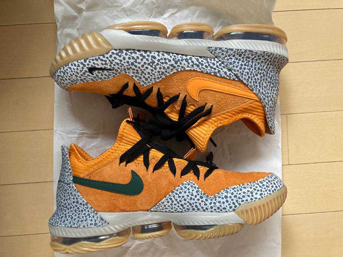 atmos × Nike LeBron 16 Low "Safari" (CD9471-800/CI3358-800)