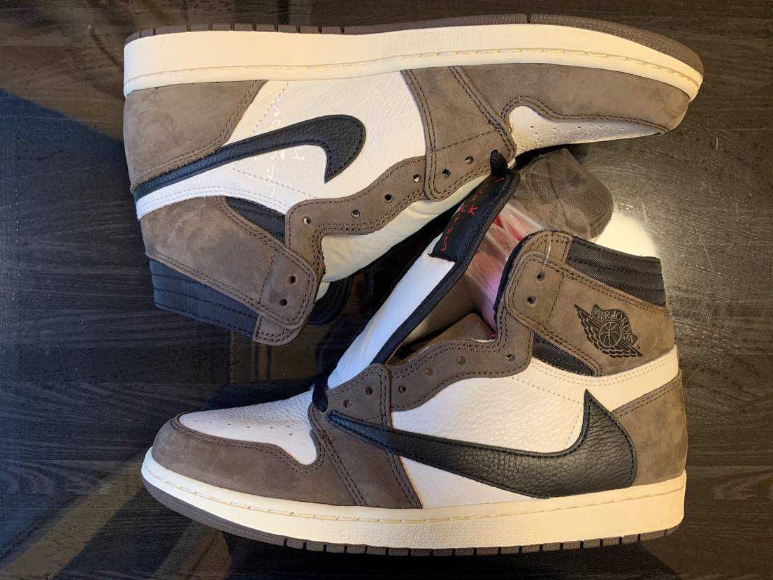 Travis Scott × Nike Air Jordan 1 Retro High OG TS SP "Sail/Dark Mocha"