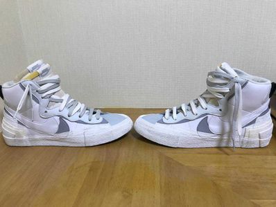 sacai × NIKE BLAZER MID "WHITE/WOLF GREY"