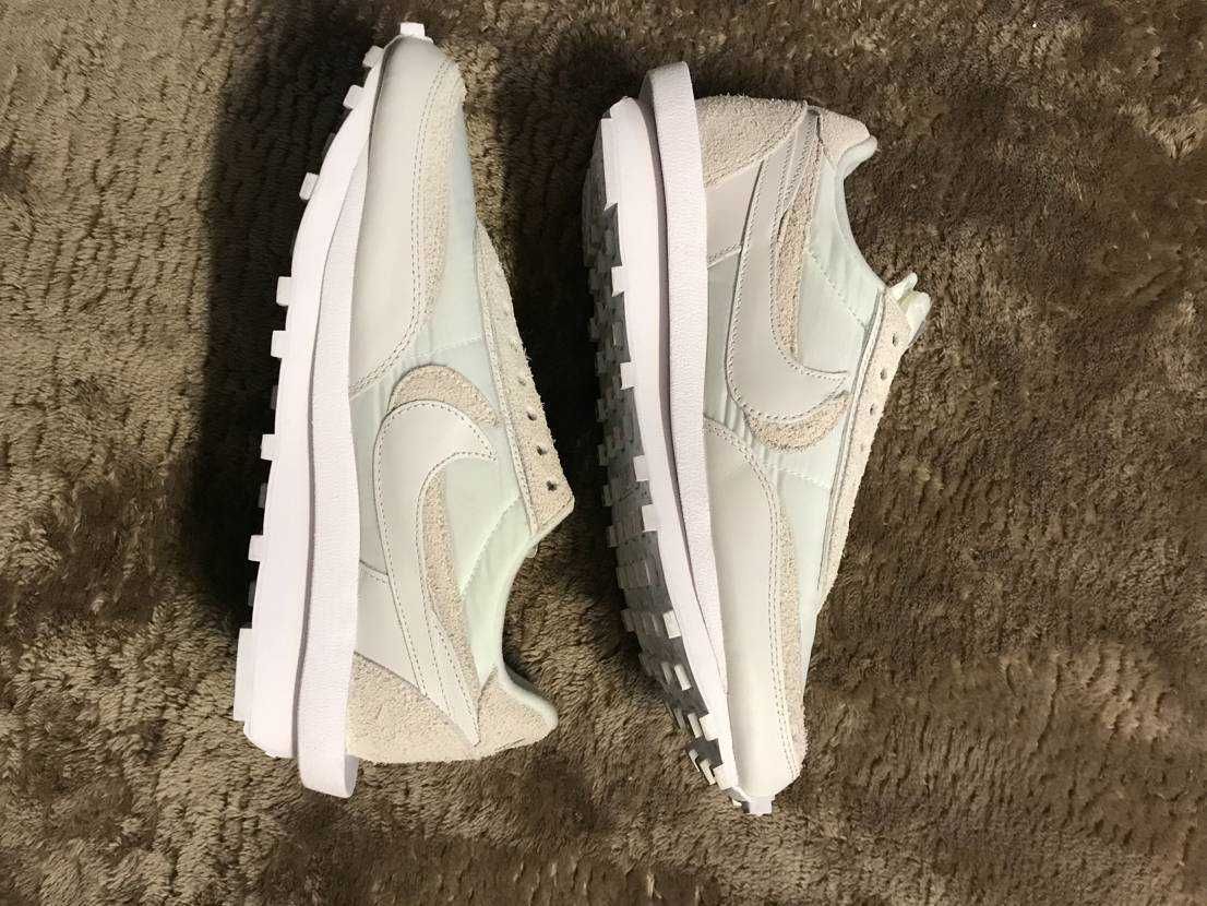 sacai × Nike LDV Waffle "Triple White"