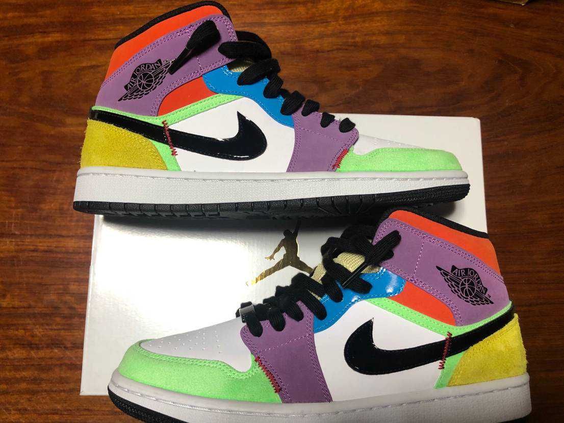 Nike Women's Air Jordan 1 Mid "Multi Color"