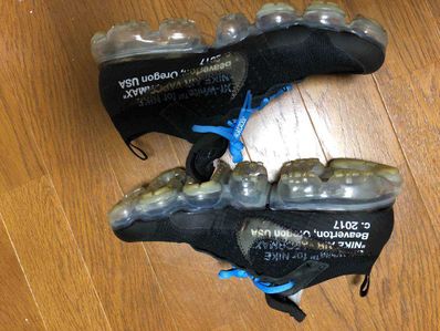 Off-White × Nike Air Vapormax "Black/Total Orange/Clear"