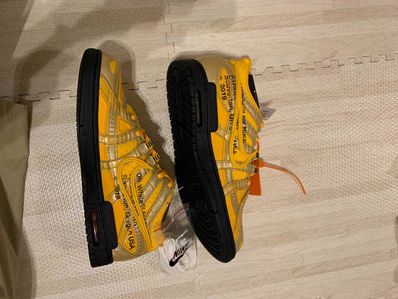 Off-White × Nike Air Rubber Dunk "University Gold"