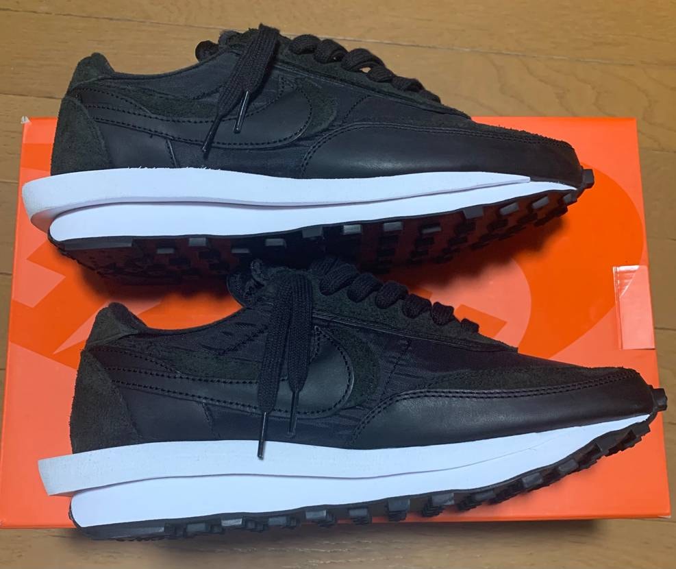 sacai × Nike LDV Waffle "Triple Black"